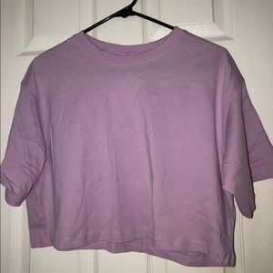 Light purple crop top